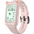 Etui Siliconowe CAT EARS do Huawei Honor Band 6/7, Pink