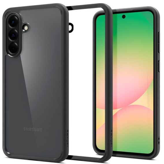 Etui Spigen do Samsung Galaxy A56 5G, Ultra Hybrid, czarne / matowe + Szkło Hartowane 9H