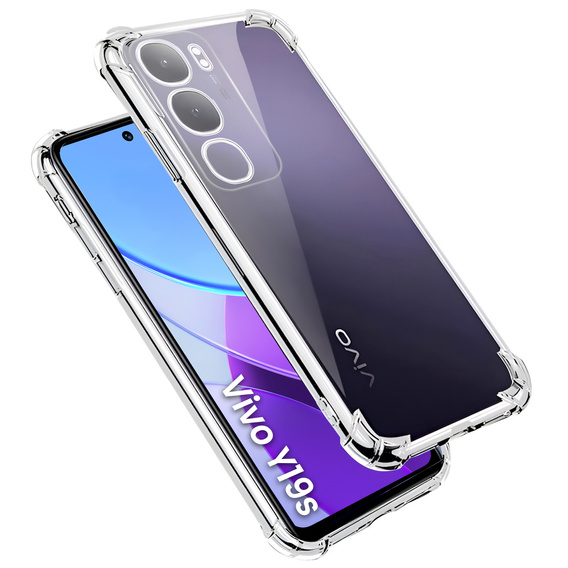 Etui do Vivo Y19s, Dropproof, przezroczyste