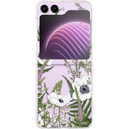 Etui Hard Case do Samsung Galaxy Z Flip 5 5G, White Flowers