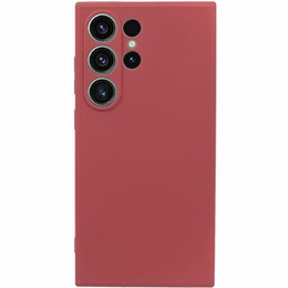 Etui do Samsung Galaxy S24 Ultra, Silicone Lite, czerwone