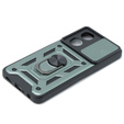 Etui pancerne do Oppo A58 4G, CamShield Slide, zielone