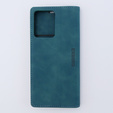 Etui do Xiaomi Redmi Note 12 4G, ERBORD Vintage portfel z klapką, niebieskie