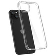 Etui Spigen do iPhone 15, Ultra Hybrid, przezroczyste + Szkło Hartowane 9H