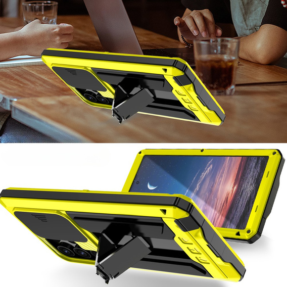 Etui pancerne do Samsung Galaxy S25 Ultra, R-JUST, żółte