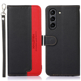 Etui Wallet do Samsung Galaxy S21 FE, KHAZNEH, Dual Color, Black