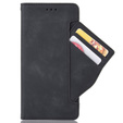 Etui z klapką do Honor 70 5G, Card Slot, czarne