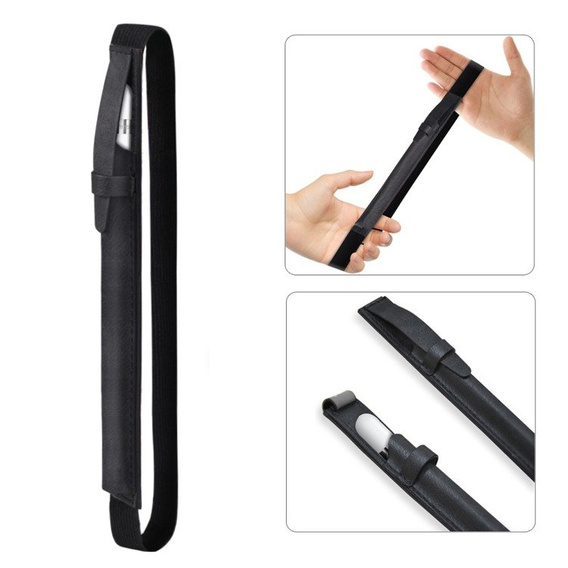 Pokrowiec Leather Bag do Apple Pencil, Czarne