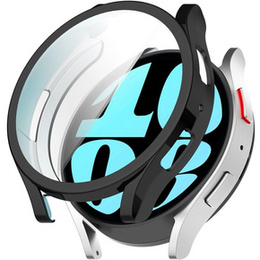 2w1 Etui z Osłoną na Ekran do Samsung Galaxy Watch 6 44mm, Czarne