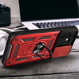 Etui pancerne do Samsung Galaxy S24 FE, CamShield Slide, czerwone
