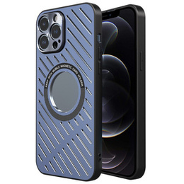 Etui R-JUST RJ57 do iPhone 12 Pro Max, pancerne, do MagSafe, niebieskie