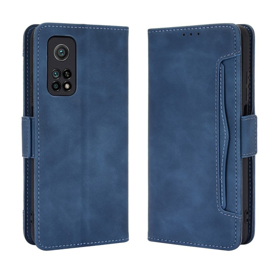 Etui z klapką do Xiaomi Mi 10T 5G/10T Pro 5G, Card Slot, niebieskie