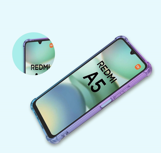 Etui Gradient Dropproof do Xiaomi Redmi A5, Fioletowe / niebieskie