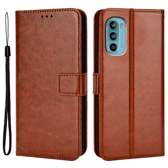 Etui Wallet do Motorola Moto G52 / G82 5G, Brown