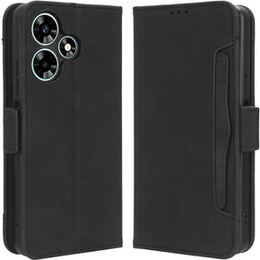 Etui z klapką do Infinix Hot 30, Card Slot, czarne