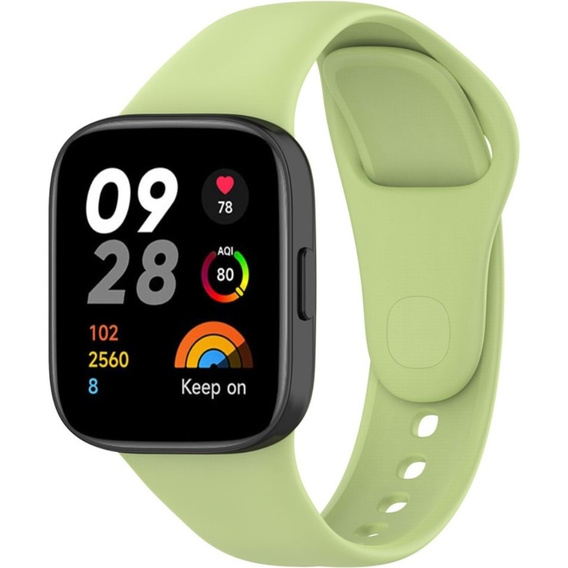 Pasek Silikonowy do Xiaomi Redmi Watch 3, Zielony