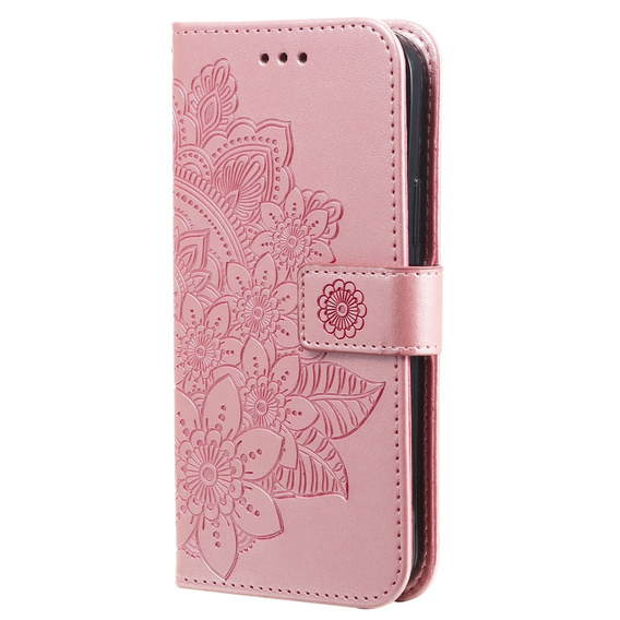 Etui z klapką do Samsung Galaxy M15 5G, Mandala, różowe