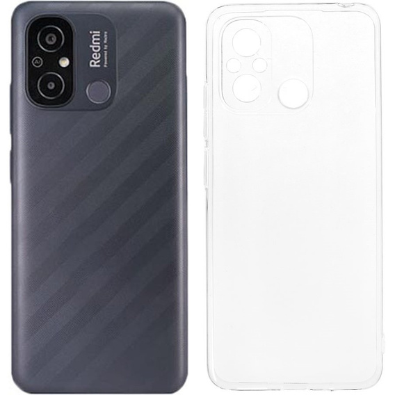 Etui cienkie do Xiaomi Redmi 12C/11A 4G, Slim, przezroczyste