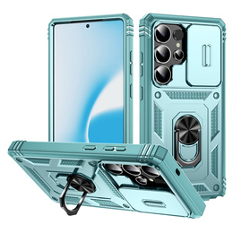 Etui do Samsung Galaxy S25 Ultra, KickStand Camera Lens, niebieskie