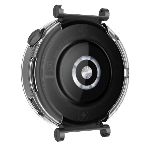 2w1 Etui z Osłoną na ekran do Huawei Watch GT 4 41mm, Przezroczyste