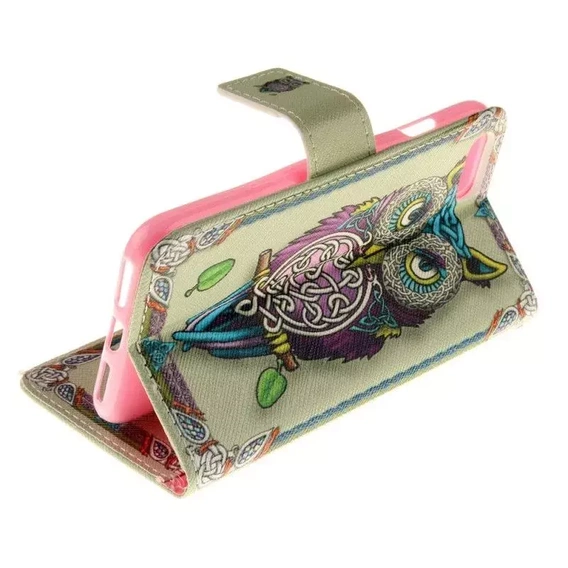 Etui Wallet do Huawei P20 Lite - Colorful Owl