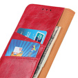 Skórzane Etui Wallet do Motorola Moto E20/E30/E40, Red