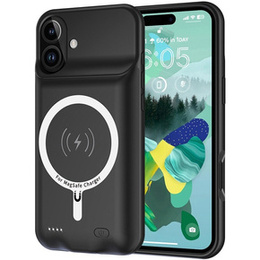 Etui z Baterią 7000mAh do iPhone 16 do MagSafe, czarne