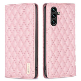 Etui z klapką do Samsung Galaxy A35 5G, Wallet, BINFEN COLOR, różowe