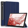 Etui do Samsung Galaxy Tab S9 Plus, Smartcase z miejscem na rysik, niebieskie