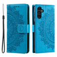 Etui z klapką do Samsung Galaxy A35 5G, Mandala, niebieskie