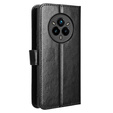 Etui z klapką do Realme 14 Pro+ 5G, Crazy Horse Wallet, czarne