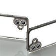 Etui do iPhone 17, z ochroną aparatu, przezroczyste z czarną ramką