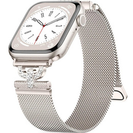 Bransoleta do Apple Watch 1/2/3/4/5/6/7/8/9/10/11/SE Ultra 1/2/3 42/44/45/46/49mm, Beżowa