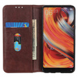 Etui do Samsung Galaxy S25 Ultra, Wallet Litchi Leather, brązowe