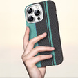 Etui do iPhone 14 Pro Max, Carbon Fiber MagSafe, czarne / niebieskie