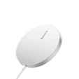 Magnetyczna ładowarka indukcyjna Baseus Simple Mini 3 15 W – Srebrna