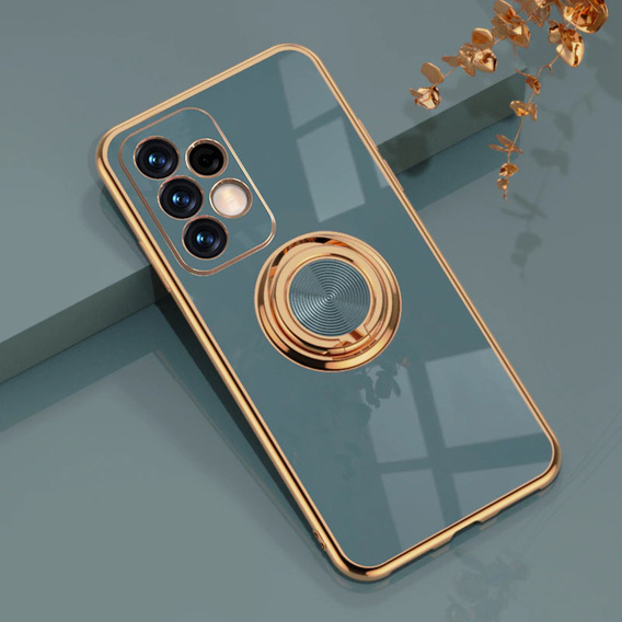 Zestaw Etui Electro Ring do Samsung Galaxy A13 4G, Grey + Szkło