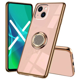 Etui do iPhone 14, Electro Ring, jasnoróżowe