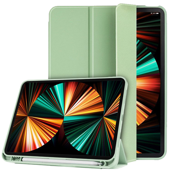 Etui do iPad Pro 11" 2022/2021 (4/3 gen.), Smartcase z miejscem na rysik, jasnozielone