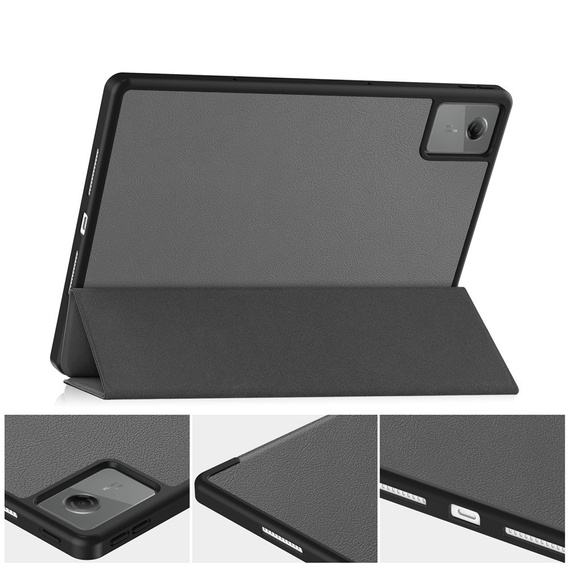 Etui do Lenovo Idea Tab Plus, Smartcase, szare