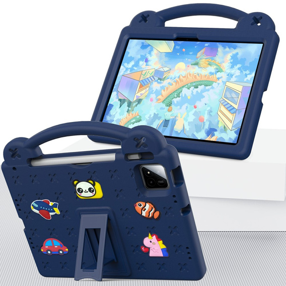 Etui do Xiaomi Pad 7 / 7 Pro, Cute Patterns, z podstawką, granatowe