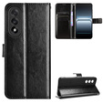 Etui z klapką do OnePlus Nord 5, Crazy Horse Wallet, czarne