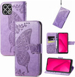 Etui z klapką do T Phone 2 5G, Butterfly, fioletowe