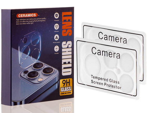 2x Szkło hartowane na aparat ERBORD do Xiaomi Poco F8 Ultra, Przezroczyste