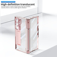 Etui do Samsung Galaxy Z Fold7 5G, z podstawką, różowe rose gold