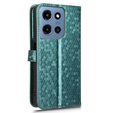 Etui z klapką do Motorola Moto G86 Power 5G, Wallet Rhombus, zielone