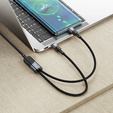 Kabel 2w1 USB-C do USB-C + Lightning Hoco U139 5A 100W 1,2 m – Czarny