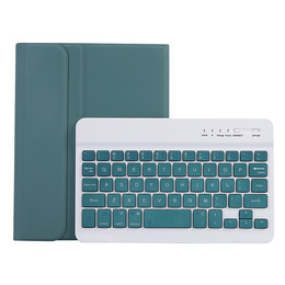 Etui z klawiaturą do Samsung Galaxy Tab A11, Leather Pen Slot, zielone