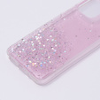 Etui do Xiaomi Redmi 12, Glittery, różowe
