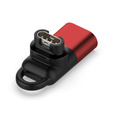 Mini złącze / Adapter do urządzeń Garmin Fenix 7, Venu 2 Plus, Instinct 2, Black / Red